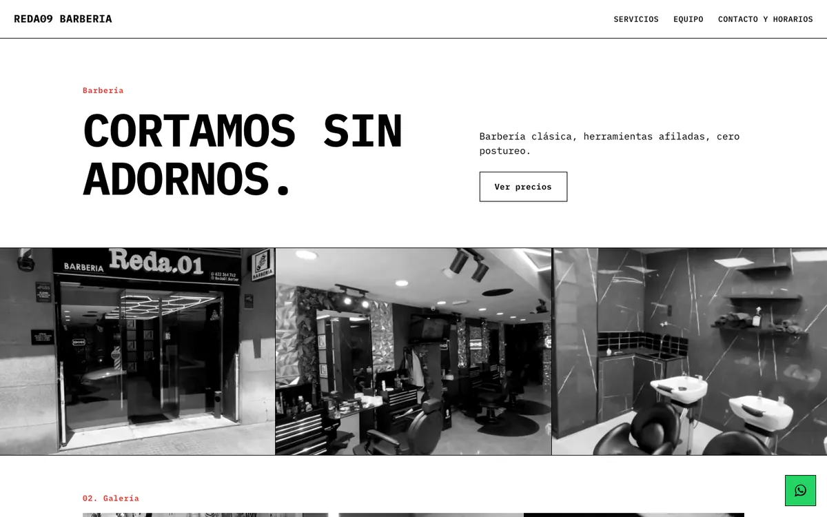 Forja — web para barberías